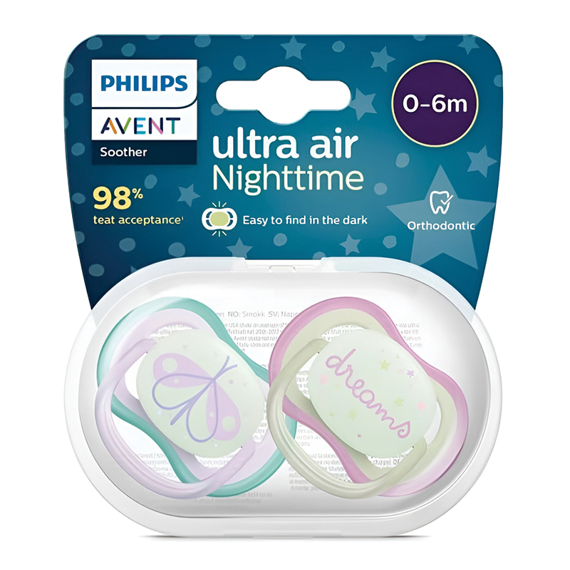 پستانک اونت Ultra Air | مدل شبرنگ 0-6 ماه